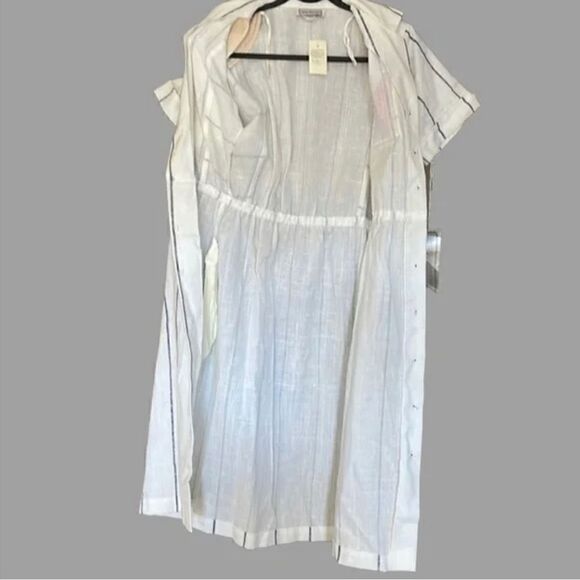 Vintage Lisa petites pin stripe dress with tag size 12 - Picture 7 of 11